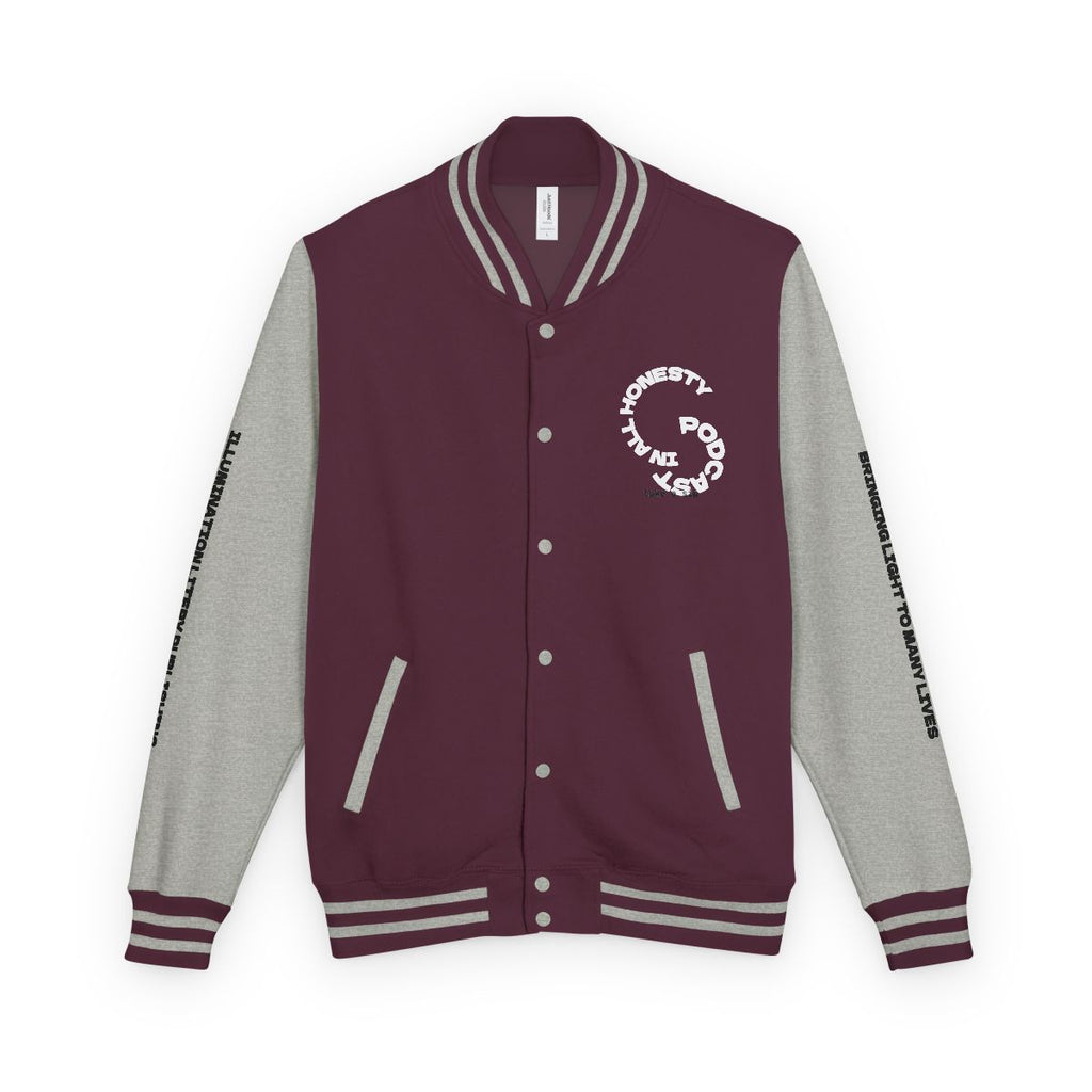 ***IN ALL HONESTY ** LETTERMAN JACKET (UNISEX)