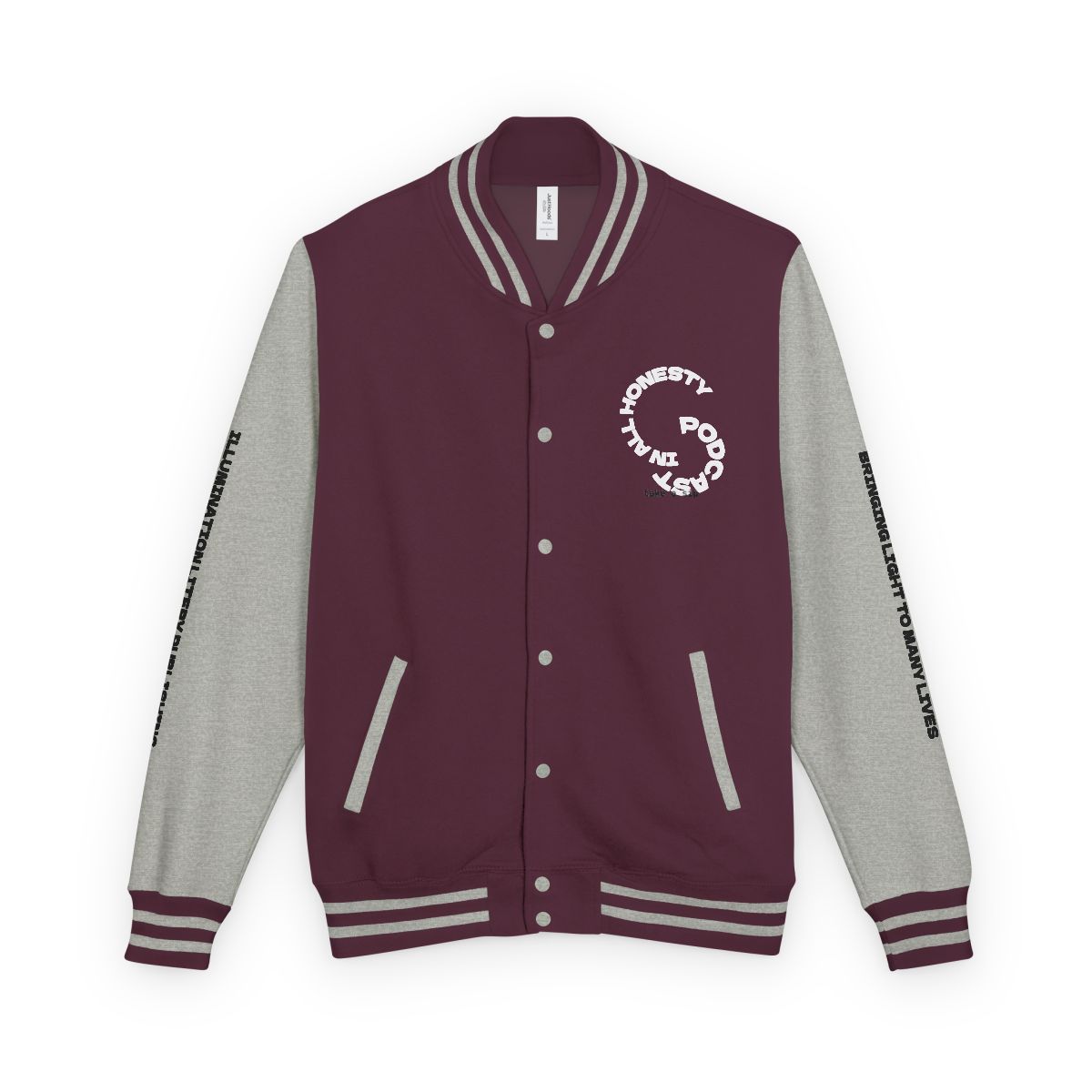 ***IN ALL HONESTY ** LETTERMAN JACKET (UNISEX)