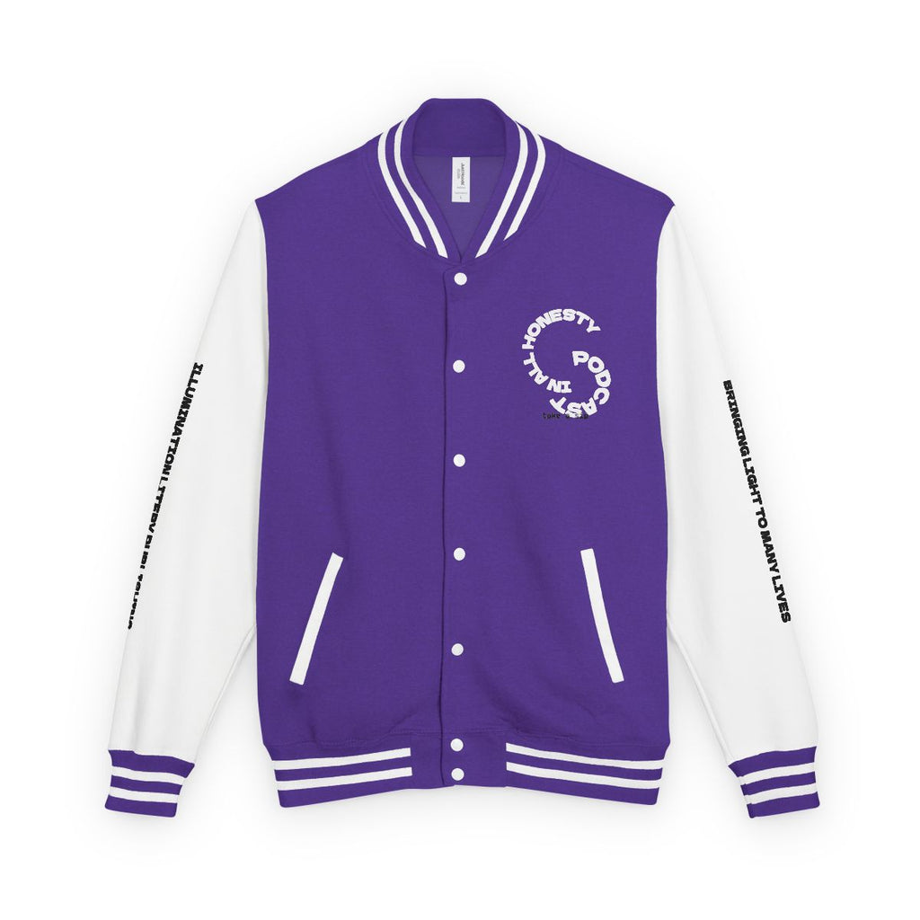 ***IN ALL HONESTY ** LETTERMAN JACKET (UNISEX)